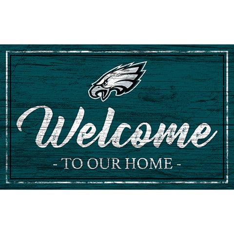 Fan Creations 11x19 Philadelphia Eagles Team Color Welcome 11x19 Sign