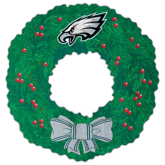 Fan Creations Holiday Home Decor Philadelphia Eagles Team Wreath 16in