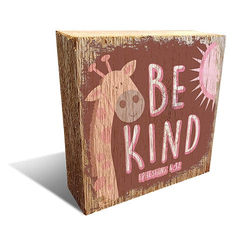 Load image into Gallery viewer, Fan Creations Religious Block Pink Be Kind 6x6 Block
