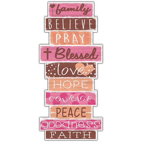 Fan Creations Celebration Stack Religious Pink Religious Celebration Stack