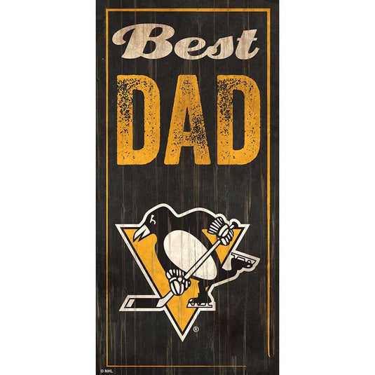 Fan Creations 6x12 Vertical Pittsburgh Penguins Best Dad 6x12 Sign