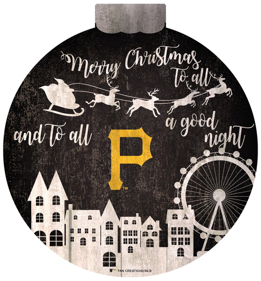 Fan Creations Holiday Home Decor Pittsburgh Pirates Christmas Village 12in