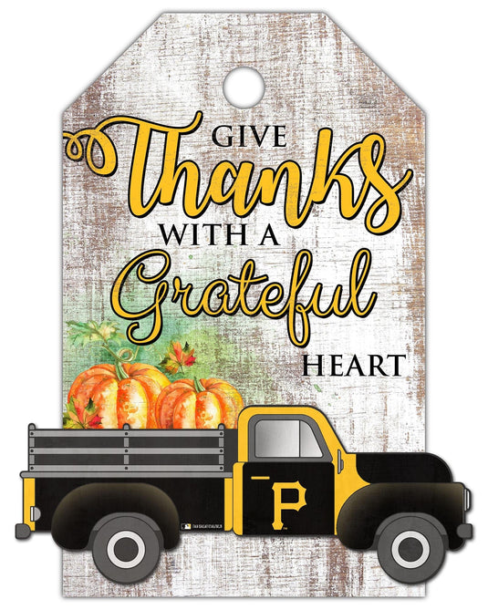 Fan Creations Holiday Home Decor Pittsburgh Pirates Gift Tag and Truck 11x19