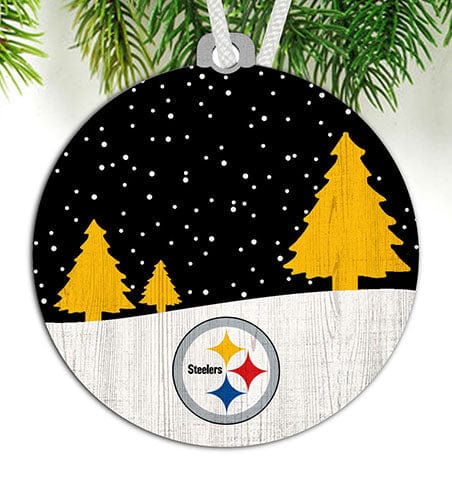 Fan Creations Ornament Pittsburgh Steelers Snow Scene Ornament