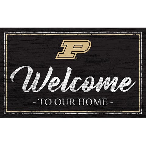 Fan Creations 11x19 Purdue Team Color Welcome 11x19 Sign