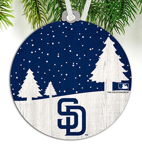 Fan Creations Ornament San Diego Padres Snow Scene Ornament