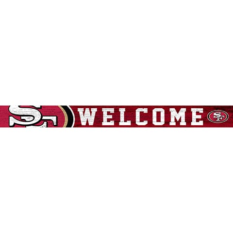 Fan Creations Strips San Francisco 49ers 16in. Welcome Strip