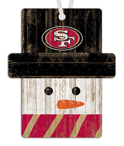 Fan Creations Ornament San Francisco 49ers Snowman Ornament