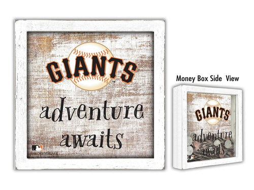 Fan Creations Desktop Stand San Francisco Giants Adventure Awaits Money Box