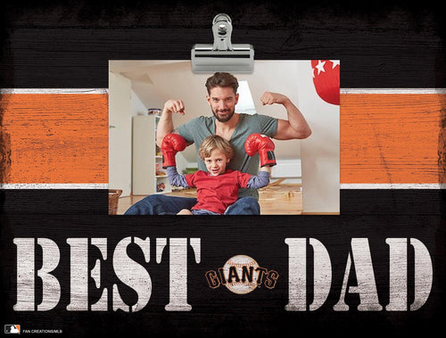 Fan Creations Desktop Stand San Francisco Giants Best Dad With Stripe Clip Frame