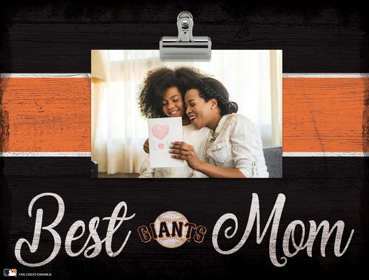 Fan Creations Desktop Stand San Francisco Giants Best Mom With Stripe Clip Frame