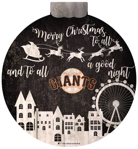 Fan Creations Holiday Home Decor San Francisco Giants Christmas Village 12in