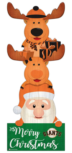 Fan Creations Holiday Home Decor San Francisco Giants Santa Stack 31in Leaner