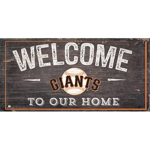 Fan Creations 6x12 Horizontal San Francisco Giants Welcome Distressed Sign
