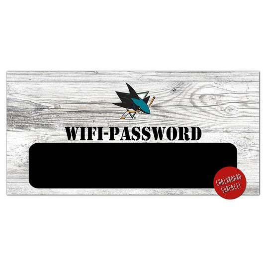 Fan Creations 6x12 Horizontal San Jose Sharks Wifi Password 6x12 Sign