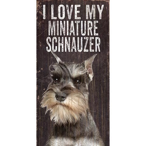 Load image into Gallery viewer, Fan Creations 6x12 Pet Schnauzer I Love My Dog 6x12
