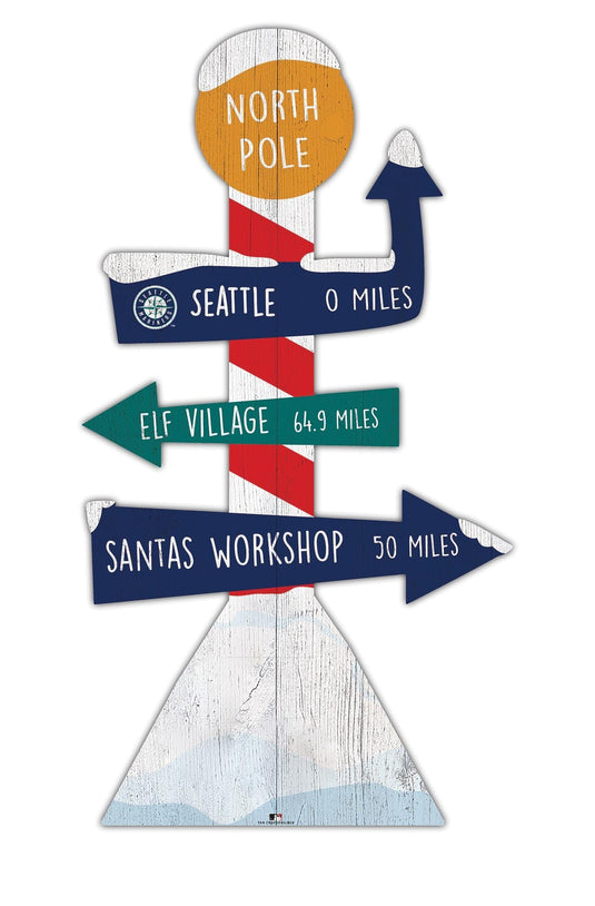 Fan Creations Holiday Home Decor Seattle Mariners Directional North Pole