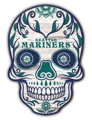 Fan Creations Holiday Home Decor Seattle Mariners Sugar Skull 12in