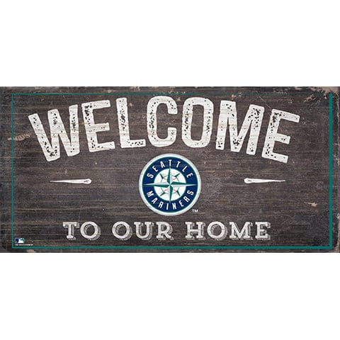 Fan Creations 6x12 Horizontal Seattle Mariners Welcome Distressed Sign