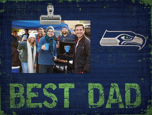 Fan Creations Desktop Stand Seattle Seahawks Best Dad Clip Frame