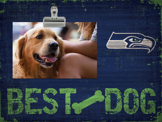 Fan Creations Desktop Stand Seattle Seahawks Best Dog Clip Frame