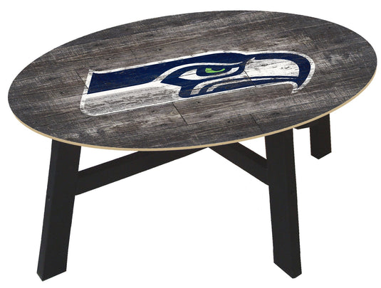 Fan Creations Home Decor Seattle Seahawks  Distressed Wood Coffee Table