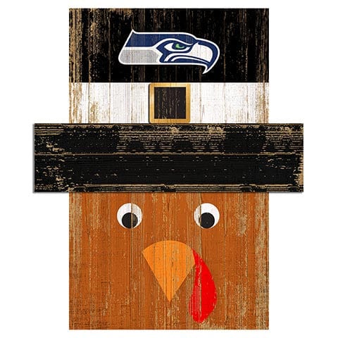 Fan Creations Large Holiday Head Seattle Seahawks Turkey Head