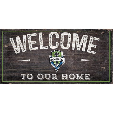 Fan Creations 6x12 Horizontal Seattle Sounders Welcome Sign