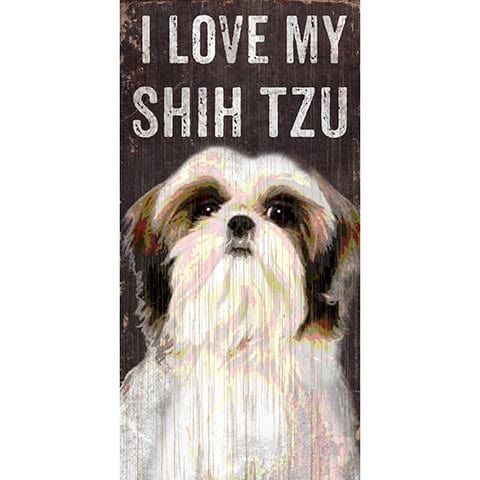 Fan Creations 6x12 Pet Shih Tzu I Love My Dog 6x12