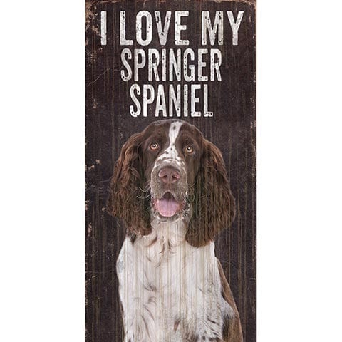 Load image into Gallery viewer, Fan Creations 6x12 Pet Springer Spaniel I Love My Dog 6x12
