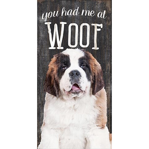 Load image into Gallery viewer, Fan Creations 6x12 Pet St. Bernard You Had Me At Woof 6x12
