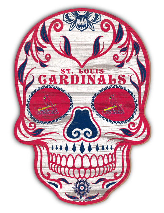 Fan Creations Holiday Home Decor St Louis Cardinals Sugar Skull 12in