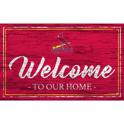 Fan Creations 11x19 St. Louis Cardinals Team Color Welcome 11x19 Sign
