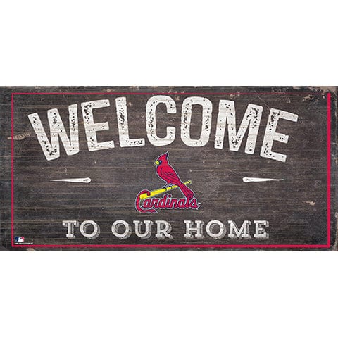 Fan Creations 6x12 Horizontal St. Louis Cardinals Welcome Home Sign