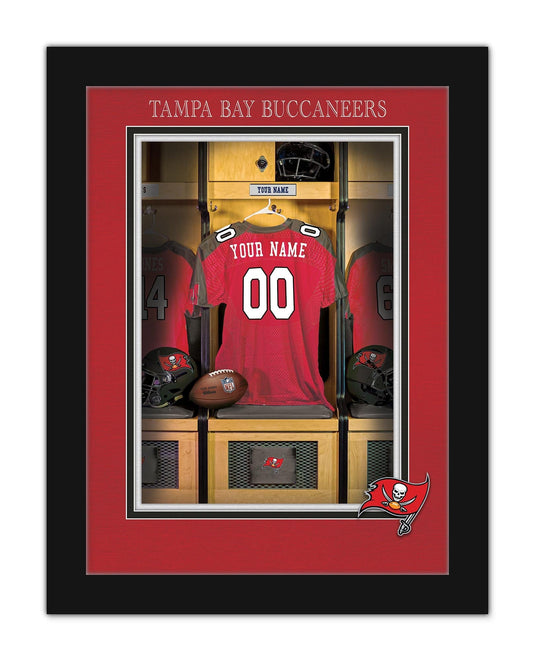 Fan Creations Wall Decor Tampa Bay Buccaneers Locker Room Single Jersey 12x16