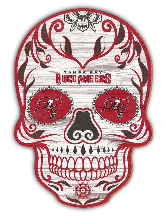 Fan Creations Holiday Home Decor Tampa Bay Buccaneers Sugar Skull 12in