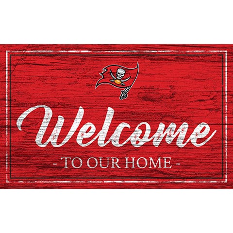Fan Creations 11x19 Tampa Bay Buccaneers Team Color Welcome 11x19 Sign