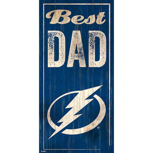 Fan Creations 6x12 Vertical Tampa Bay Lightning Best Dad 6x12 Sign
