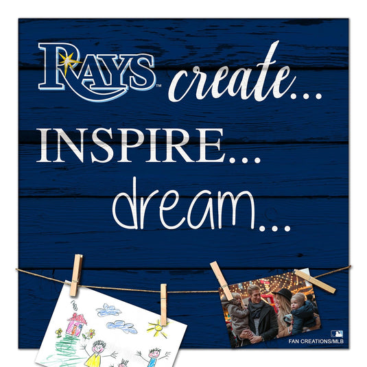 Fan Creations Desktop Stand Tampa Bay Rays Create Dream Inspire 18x18