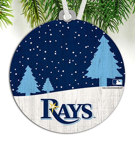 Fan Creations Ornament Tampa Bay Rays Snow Scene Ornament