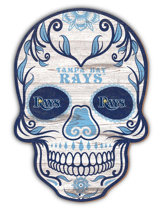 Fan Creations Holiday Home Decor Tampa Bay Rays Sugar Skull 12in