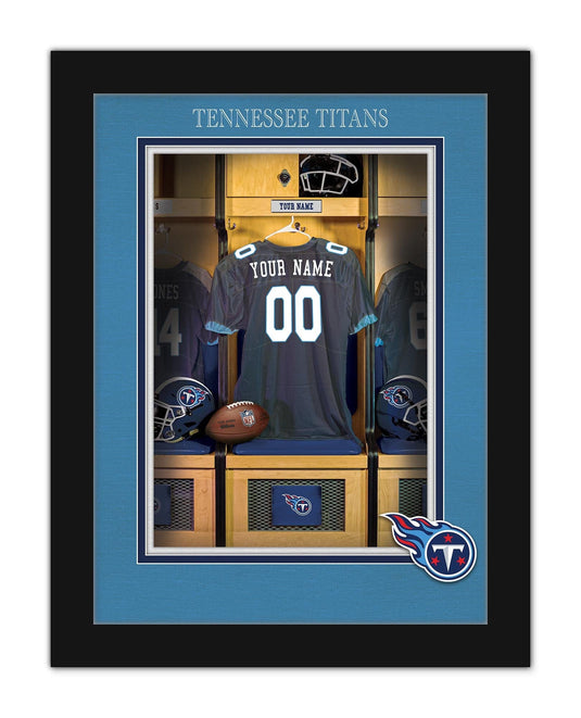 Fan Creations Wall Decor Tennessee Titans Locker Room Single Jersey 12x16
