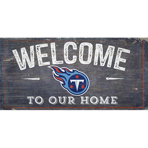 Fan Creations 6x12 Horizontal Tennessee Titans Welcome Distressed 6 x 12