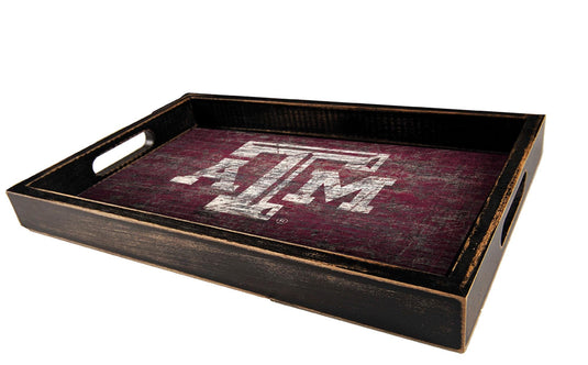Fan Creations Home Decor Texas A&M  Distressed Team Tray With Team Colors