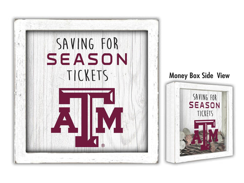 Fan Creations Desktop Stand Texas A&M Saving For Tickets Money Box