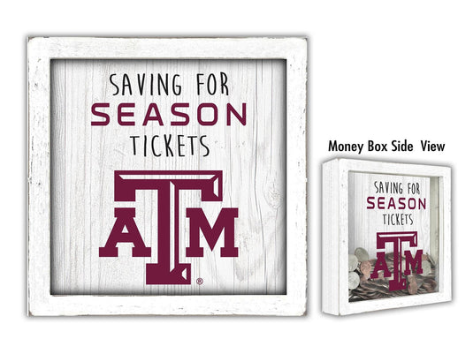 Fan Creations Desktop Stand Texas A&M Saving For Tickets Money Box