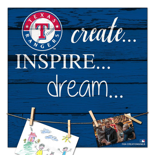 Fan Creations Desktop Stand Texas Rangers Color Create Dream Inspire 18x18