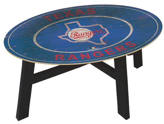 Fan Creations Home Decor Texas Rangers Color Heritage Logo Coffee Table