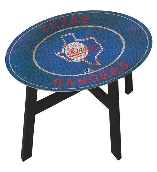 Fan Creations Home Decor Texas Rangers Color Heritage Logo Side Table