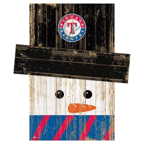 Fan Creations Large Holiday Head Texas Rangers Snowman Head